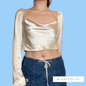 princess polly silky cowl neck top